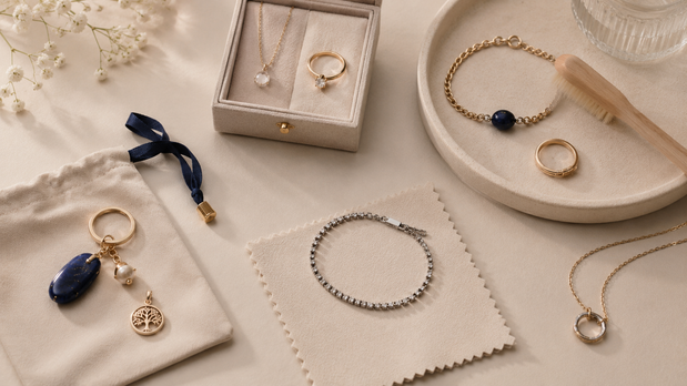 Timeless personal gift with jewellery, keepsake charm and elegant gift packaging