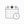 Calendar and clock icon on a white background